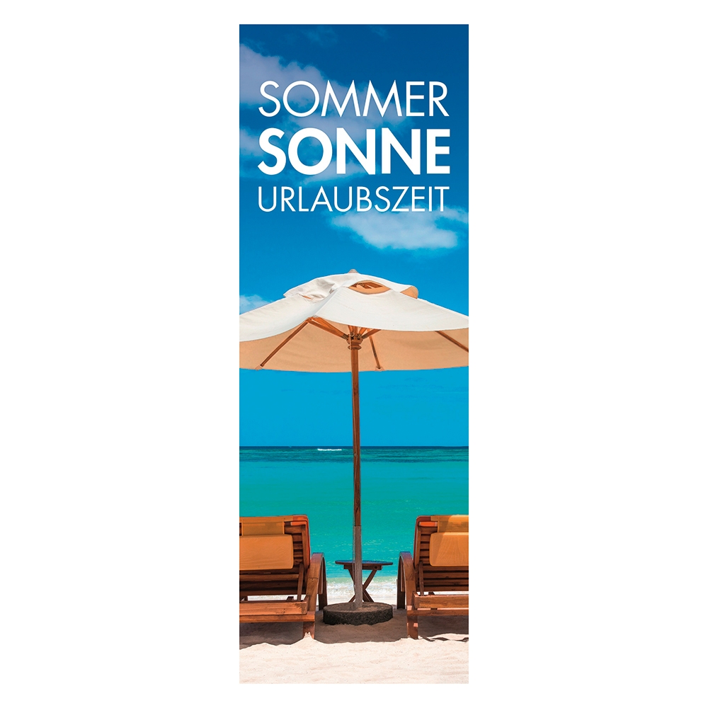 Plakat 'Sommer-Sonne-Urlaubszeit'